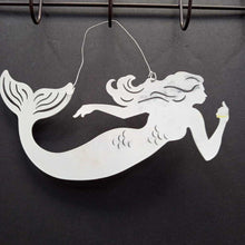 Load image into Gallery viewer, Metal &quot;Mermaid Crossing&quot; Sign
