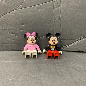 2pc Mickey & Minnie Mouse Figures Set