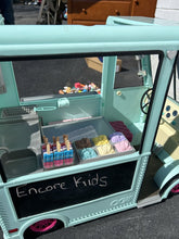 Load image into Gallery viewer, Sweet Stop Ice Cream Truck w/Accessories for 18&quot; Doll Battery Operated
