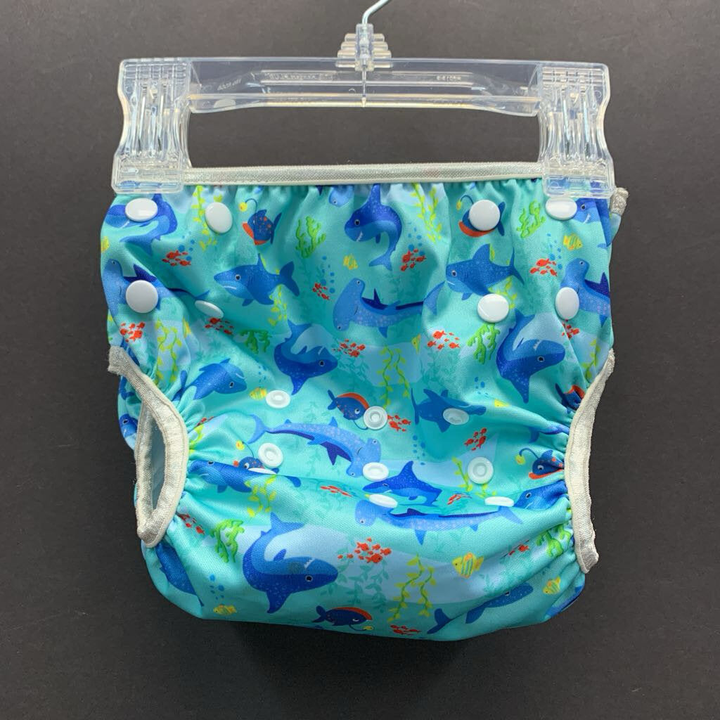 Shark Cloth Diaper Cover (Langsprit)