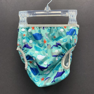 Whale Cloth Diaper Cover (Langsprit)