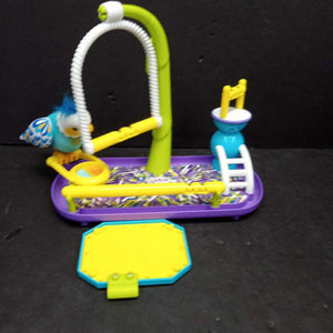 Cleverkeet Bird w/Cage Battery Operated