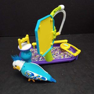 Cleverkeet Bird w/Cage Battery Operated