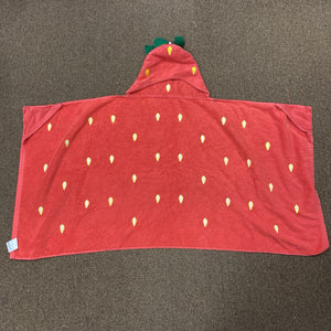 Strawberry Hooded Bath Towel