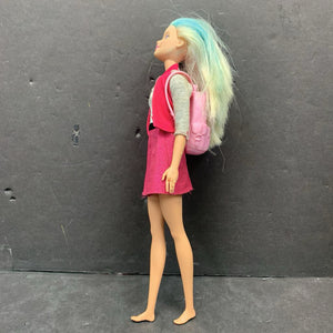 Doll in Sparkly Outfit w/Backpack