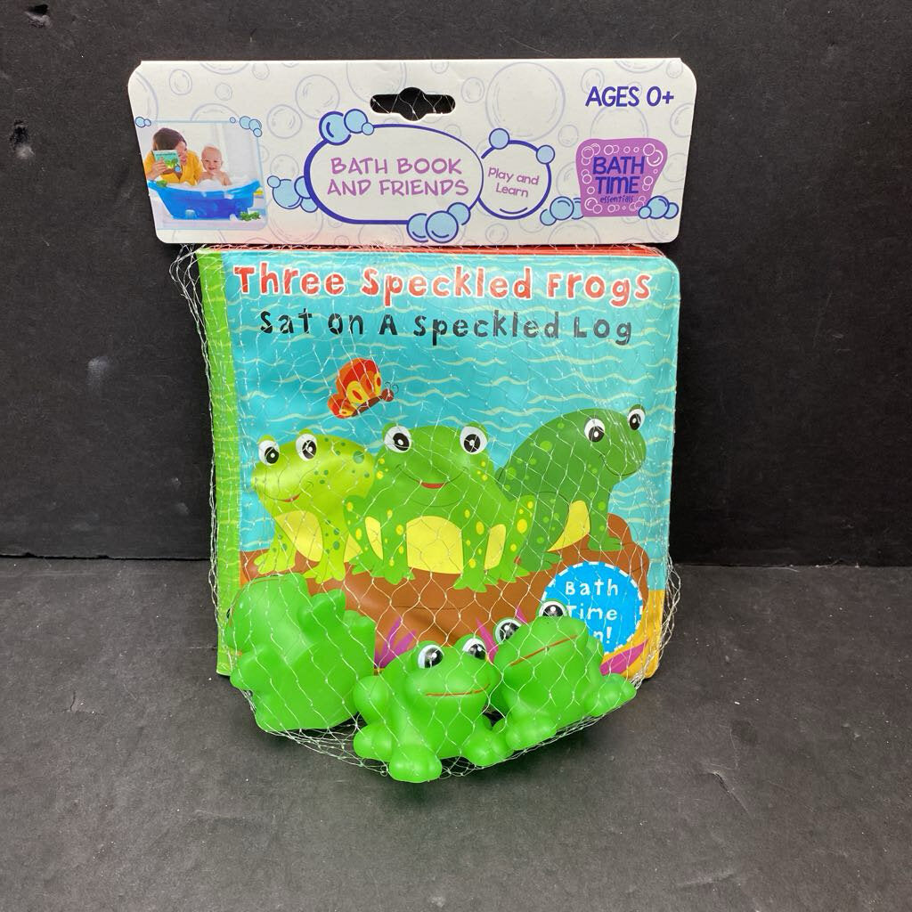 Bath Soft Book w/Frog Bath Toys (NEW) (Evriholder)