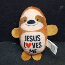 Load image into Gallery viewer, &quot;Jesus Loves Me&quot; Sloth Plush
