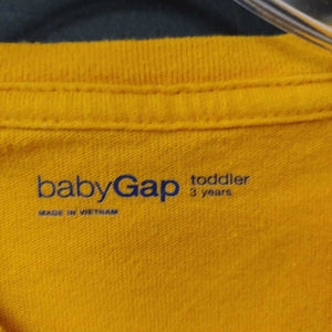 boy baby gap yellow t-shirt