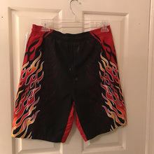 Load image into Gallery viewer, flames swim trunks
