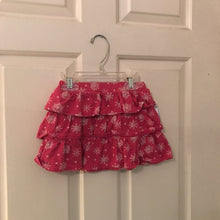 Load image into Gallery viewer, Ruffle skirt w/ snow flakes
