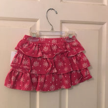 Load image into Gallery viewer, Ruffle skirt w/ snow flakes
