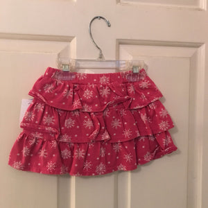 Ruffle skirt w/ snow flakes