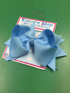 5 inch solid color hairbow