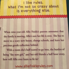 Load image into Gallery viewer, Moving Day (Allie Finkle&#39;s Rules for Girls) (Meg Cabot) -series
