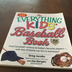 everything kids baseball book -sports