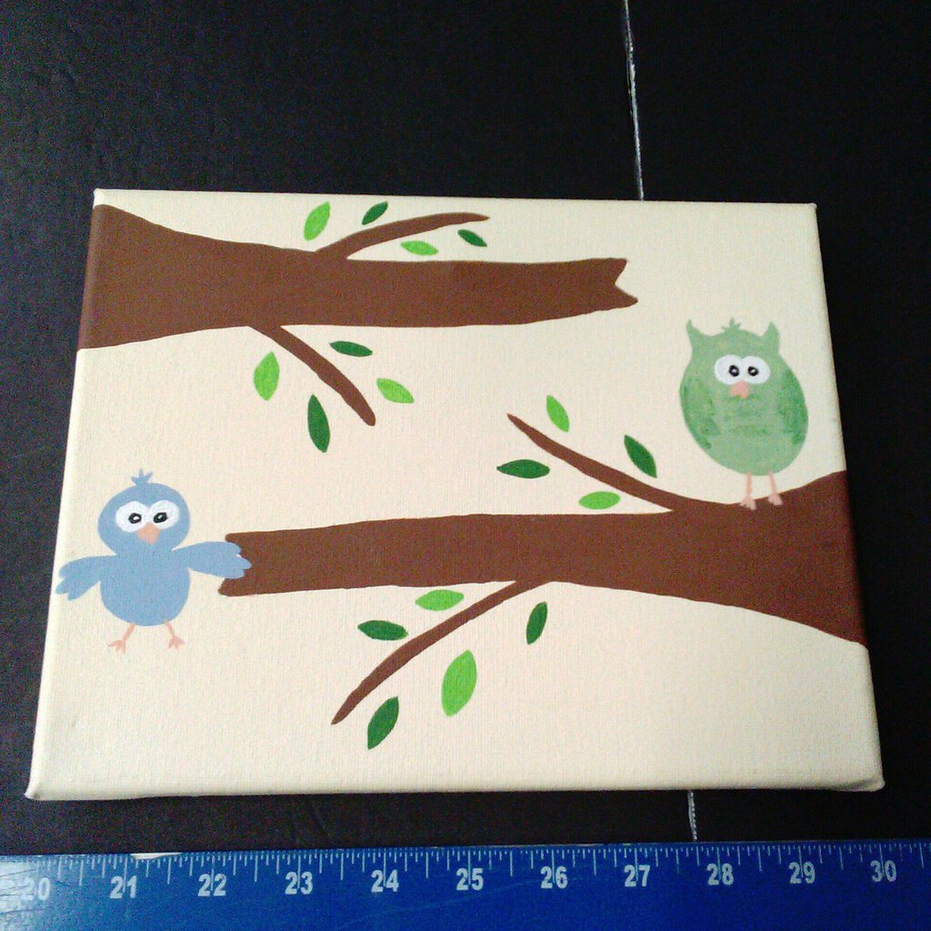 Owl & Bird Canvas