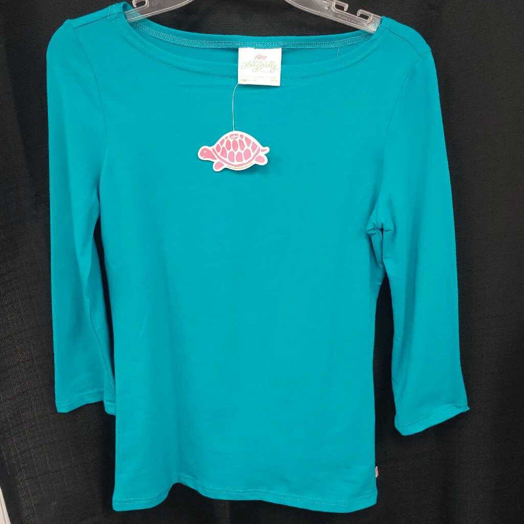 lolly wolly jr top teal