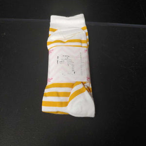 lolly wolly socks yellow/white lg