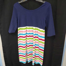 Load image into Gallery viewer, lolly wolly jr dress navy/mulicolor lg
