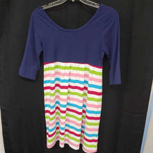 Load image into Gallery viewer, lolly wolly jr dress navy/mulicolor med
