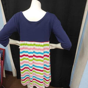 lolly wolly jr dress navy/mulicolor med