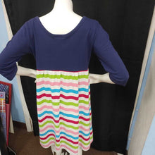 Load image into Gallery viewer, lolly wolly jr dress navy/mulicolor med

