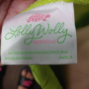 lolly wolly girls pants green 4