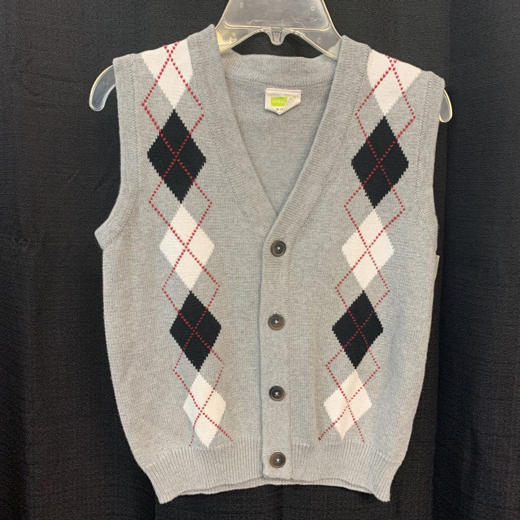 Diamond Button Sweater Vest
