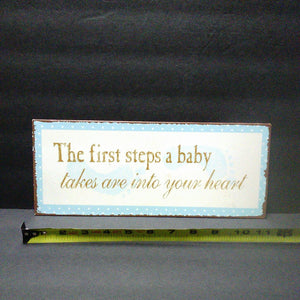 "The first steps a..." Wall Hang