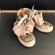 Load image into Gallery viewer, girl glitter hightop sneakers
