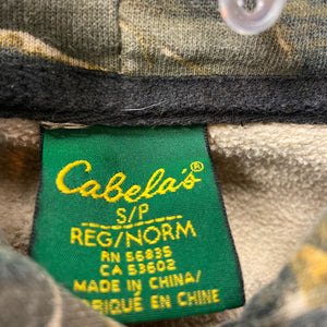 camo "property of cabela's" sweatshirt