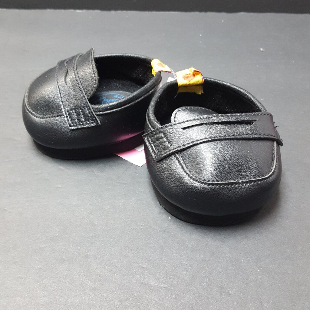 babw black loafers