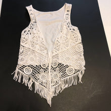 Load image into Gallery viewer, fringe &amp; lace vest
