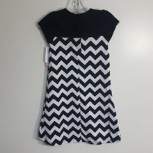Load image into Gallery viewer, chevron pink bow dress
