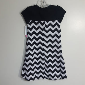 chevron pink bow dress