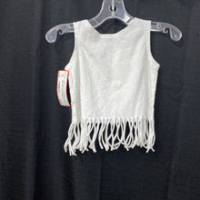 Load image into Gallery viewer, heart fringe tank top USA
