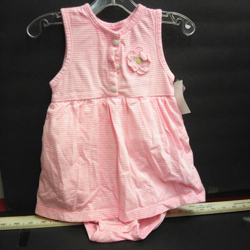 flower striped dress