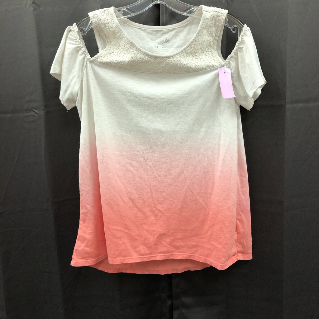 lace two tone top