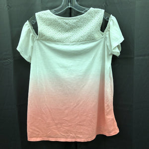 lace two tone top
