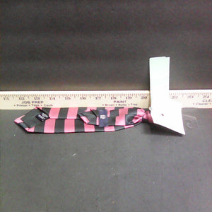 striped clip on tie