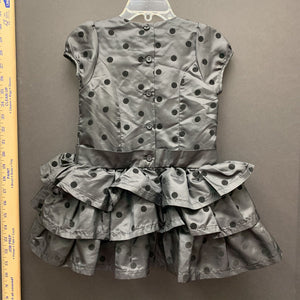 polka dot ruffle layered dress