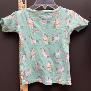 unicorn/rainbows 2pc. sleep wear