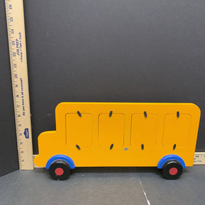 school bus picture frame