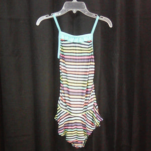 rainbow striped swimsuit