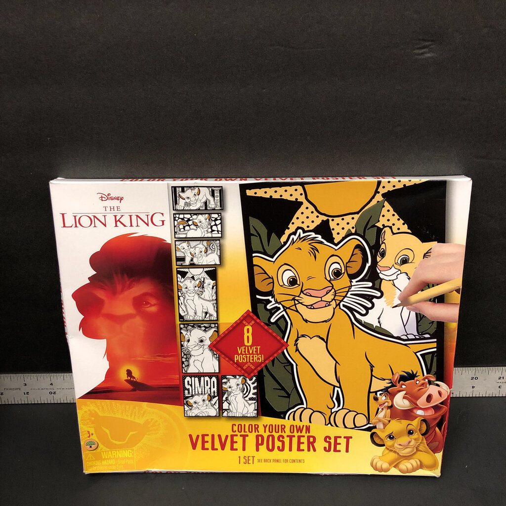 Lion King Color Your Own Velvet Poster [new]