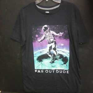 "far out dude" astronaut t-shirt