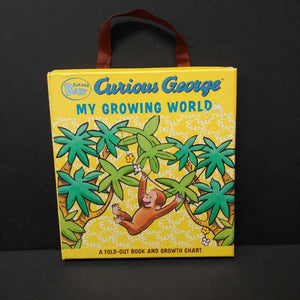 My Growing World Foldout Board Book & Growth Chart (Curious George) - special