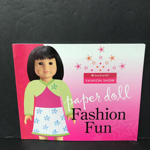 Paper Doll Fashion Fun -american girl