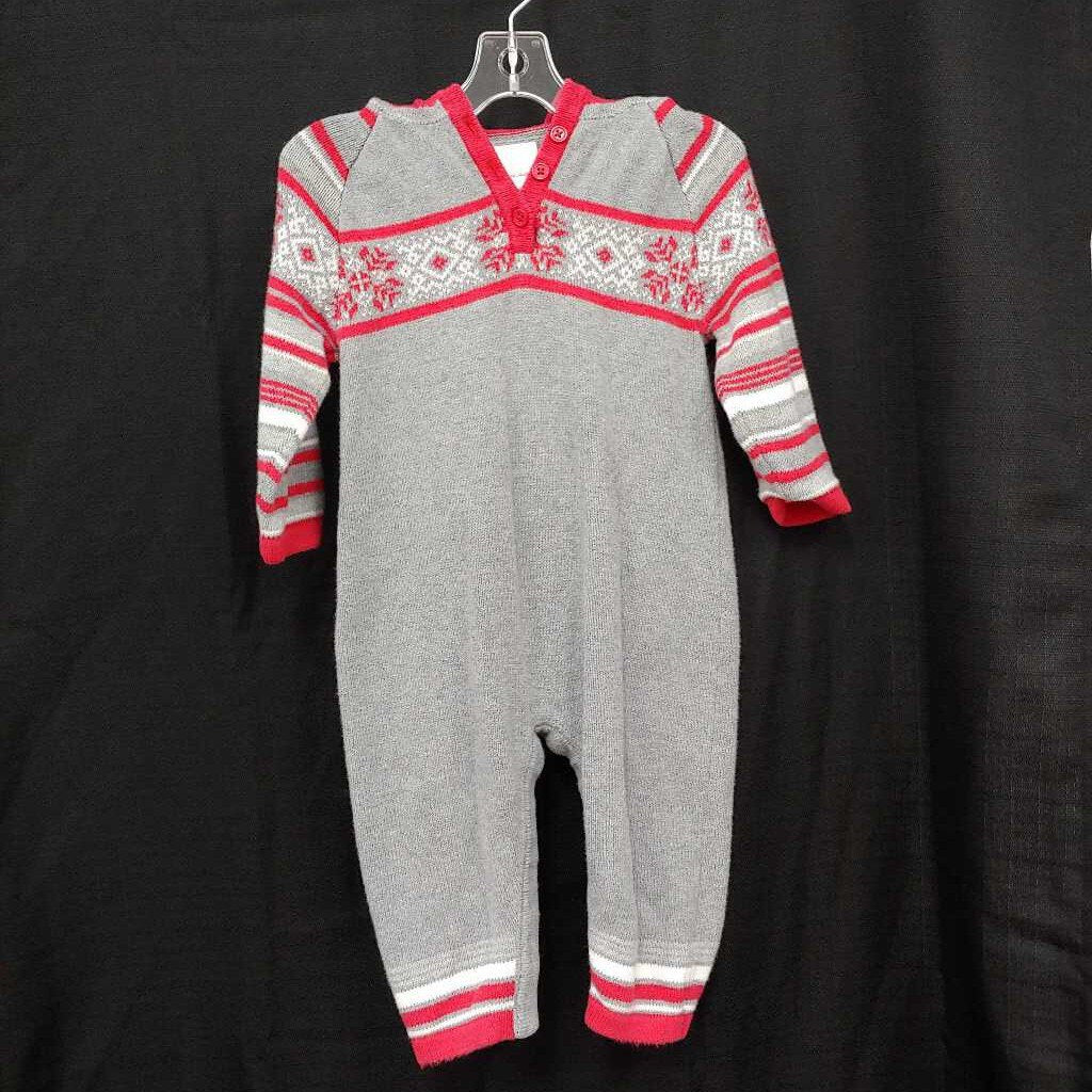 patterned 1pc. sweater outfit