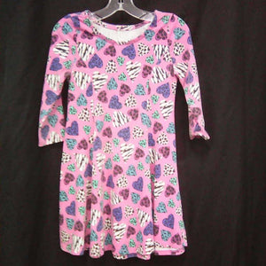 heart pattern dress